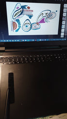 The 5050 CORE artwork in progress on screen